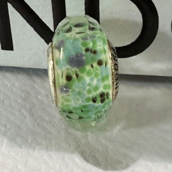 Authentic Pandora Sea Glass Murano Charm, Retired - Picture 1 of 7
